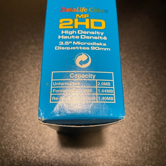Verbatim DataLife High Density 3.5 inch Microdisks MF-2HD 10 Diskettes Per Pack - Picture 4 of 6